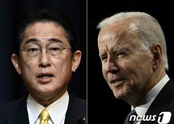 기시다 “日 방위전략 동맹에 이익”, 바이든 “전적 지지”