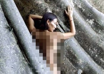 700년된 신성한 나무서 누드 촬영…러시아女 만행에 발리 격분
