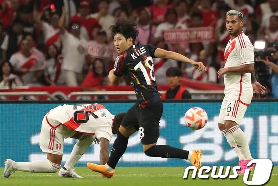 손흥민·김민재 빠진 클린스만호, 후반 대반격에도 페루에 0-1 패배
