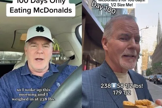 “100일간 맥도날드로 하루 세끼”…50대 美남성 26㎏ 감량 화제