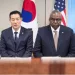 한미일 국방장관 “北미사일 경보정보 공유 12월 중 정상 가동”