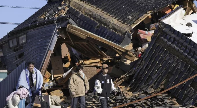 일본 노토반도 강진 사망자 73명…건물 200채 이상 붕괴