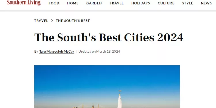 서배너, 2024년 남부 최고 도시 2위에 선정…1위는 어디?