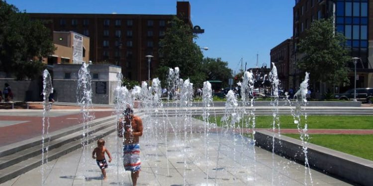 서배너시, 시원하게 지낼 수 있는 공간 제공한다