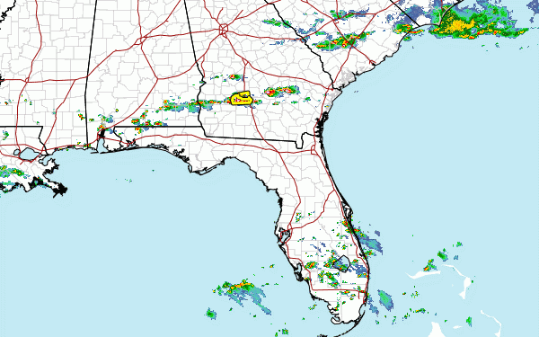 조지아 해안과 저지대 지역에 극심한 뇌우 주의보 발령