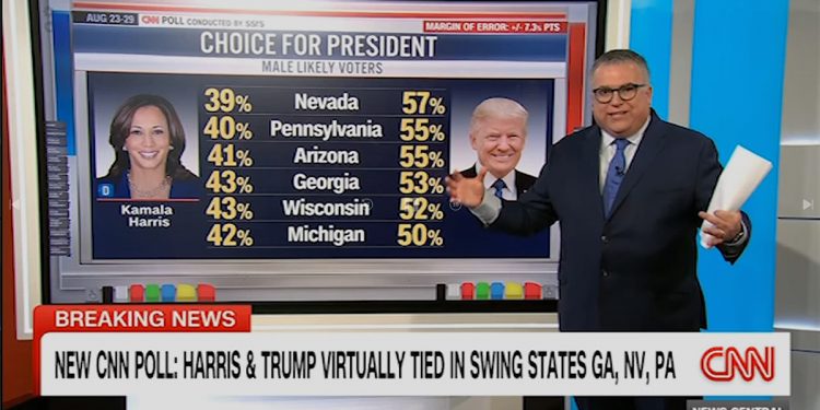 CNN 여론조사: 조지아주, 주요 경쟁주로 등극