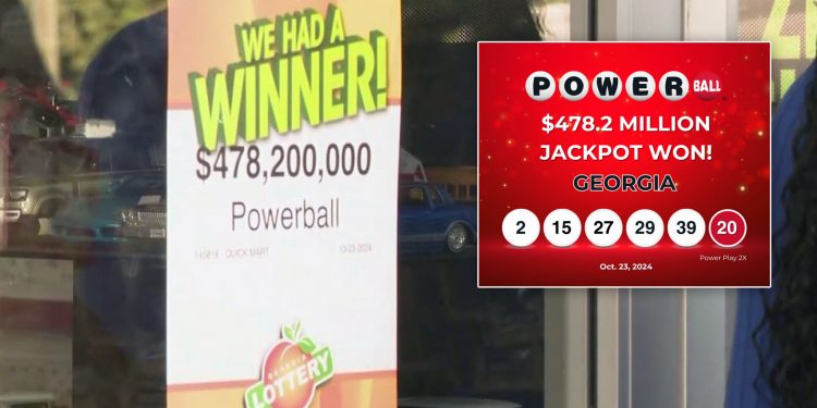 조지아주에서 4억7800만불 파워볼 잭팟 터졌다