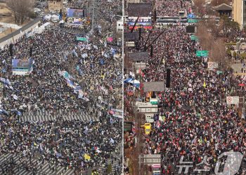 3월 마지막 주말, 서울 도심 ‘尹탄핵 찬반 집회’ 30만명 집결…총력전
