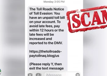 조지아 경찰  DMV 사칭 문자 사기 주의 경고