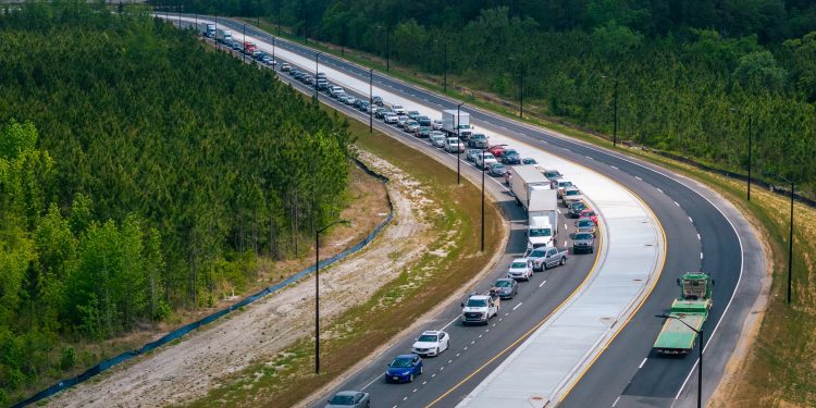 I-95·I-16 인터체인지 사고로 아침 출근길 대혼잡