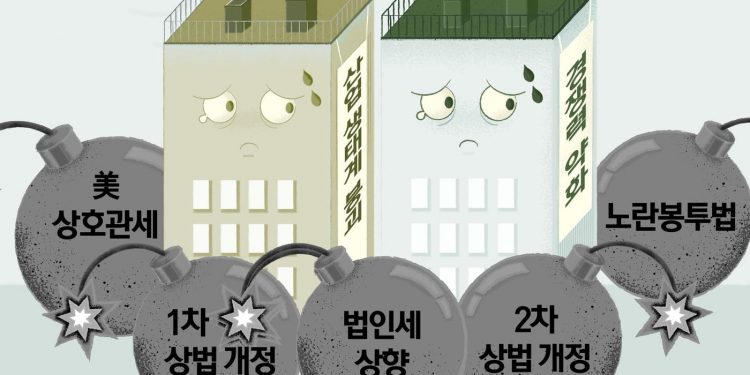 “美 관세도 버거운데, 규제 쓰나미까지”…韓 재계 ‘진퇴양난’