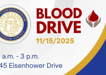 채텀 카운티 세무국, 11월 15일 커뮤니티 헌혈행사 개최