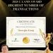 🏆 조지아 양 (양준화 부동산- C Land 조지아 지사장), C Land 최고 거래 실적 수상