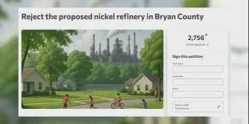 브라이언 카운티 니켈 정제공장 추진 논란