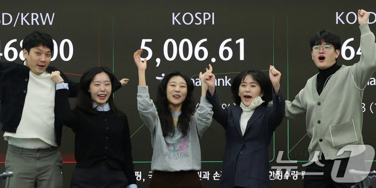 꿈의 오천피 시대, 반도체가 밀고 로봇이 터뜨렸다