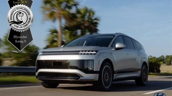 현대 아이오닉 9, “전 세계 여성 기자들이 반했다”…’2026 세계 여성 올해의 차’ 대형 SUV 부문 석권