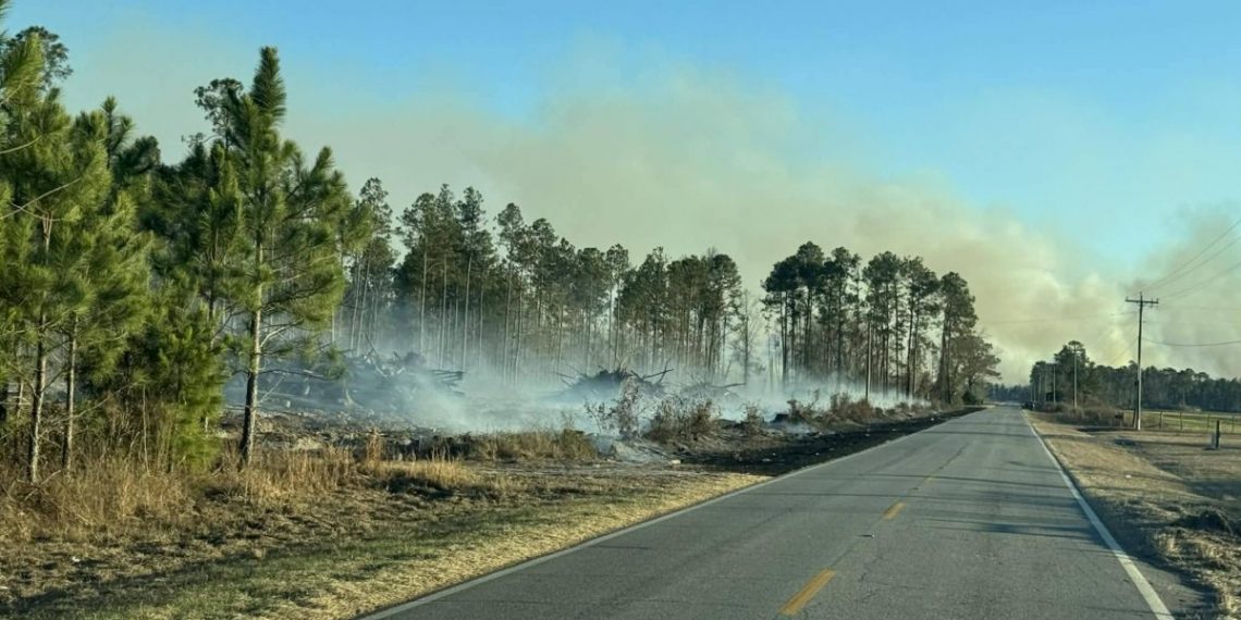 산불 연기 확산…조지아 해안 대기질 ‘민감군 유해’ 경보