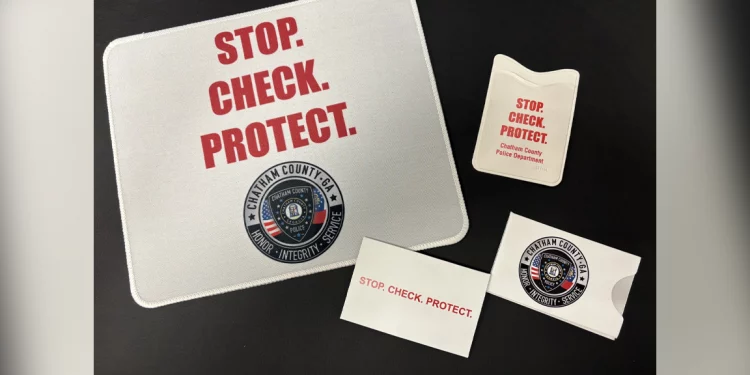 채텀카운티 경찰, 사기 예방 캠페인 시작