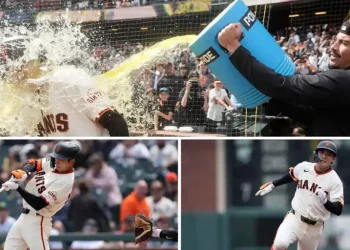 ‘4안타’ 이정후 “파워에이드 세례, 자주 맞아도 좋아”