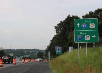 브라이언카운티 I-95 87번 출구 야간 폐쇄
