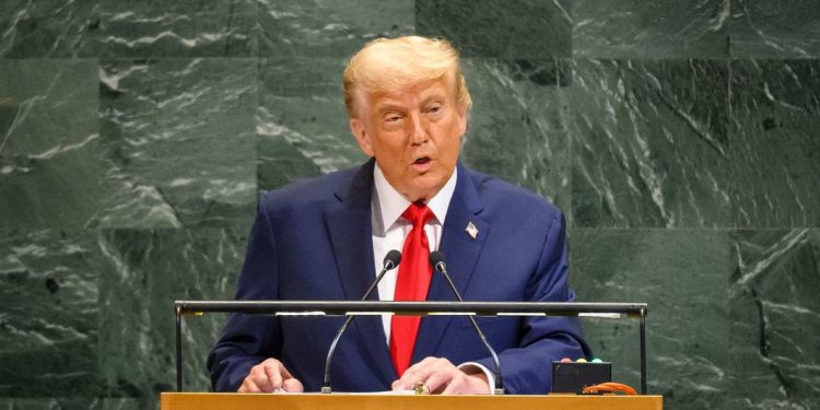 트럼프, UN 연설서 ‘北·中’ 쏙 빼고 이란·쿠바·멕시코 십자포화