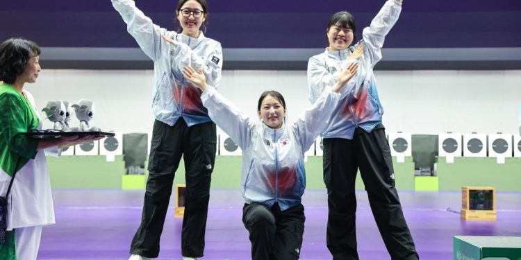 개막 후 첫 ‘노골드’…한국, 사격·다이빙·쿠라시서 銀 3개 추가[AG]